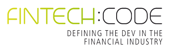 Fintech:Code Logo - financial industry events for developers